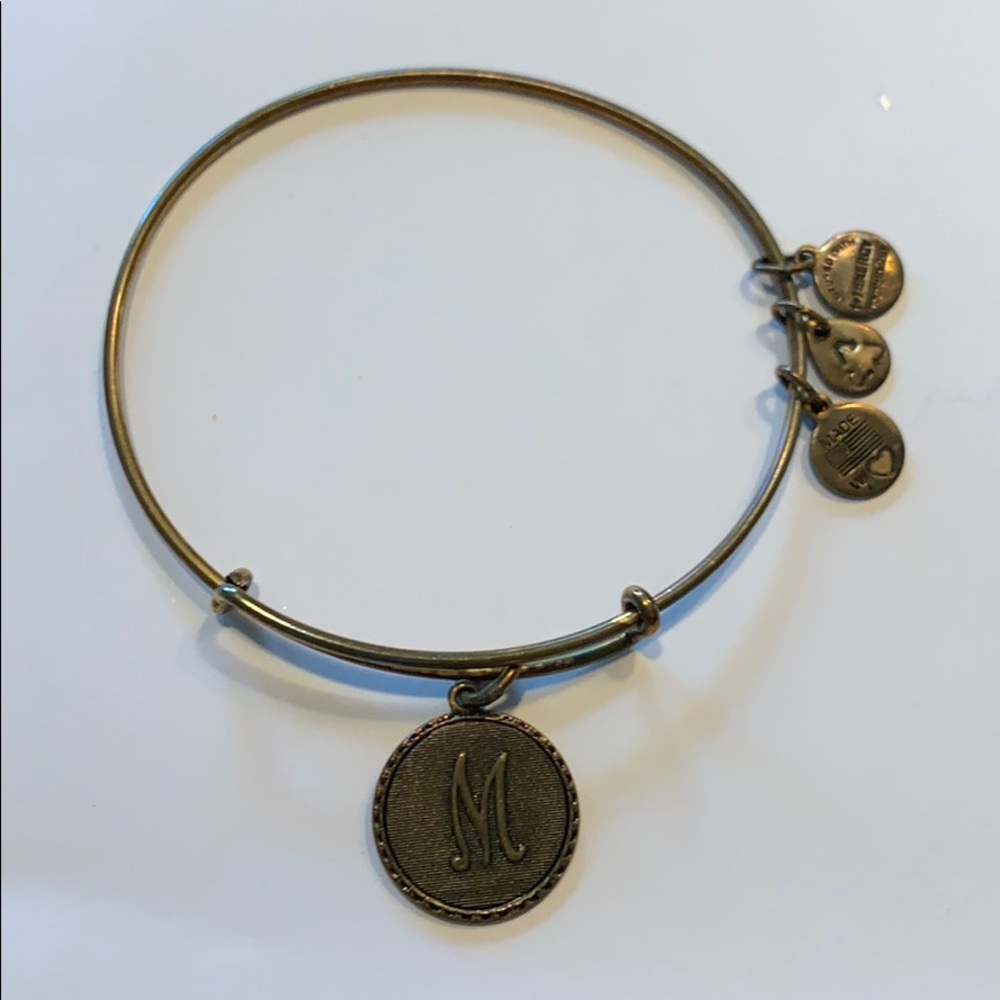 Gold “M” Alex and Ani Bracelet🍍